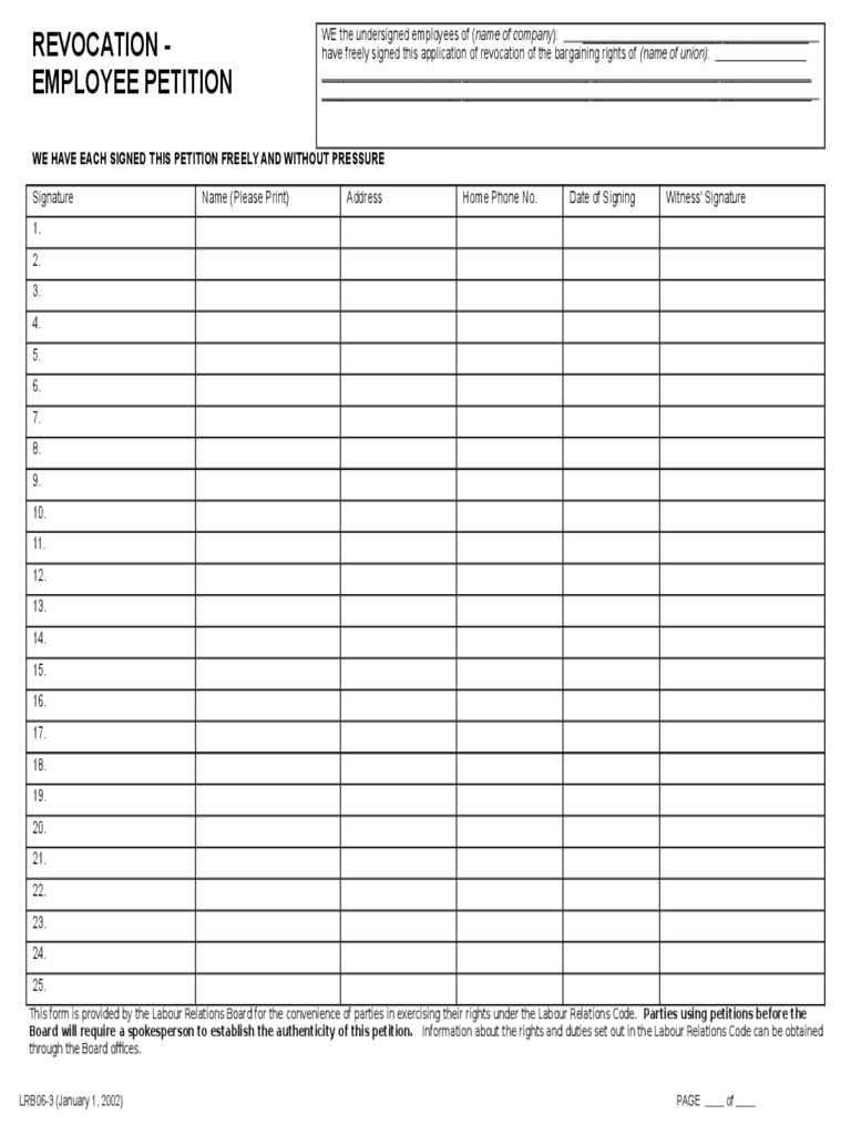 Petition Template – 4 Free Templates In Pdf, Word, Excel Intended For Blank Petition Template