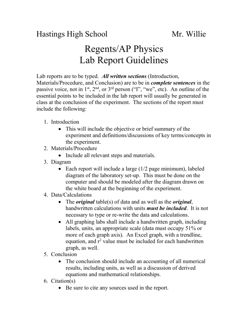 Physics Lab Template – Raptor.redmini.co Throughout Physics Lab Report Template