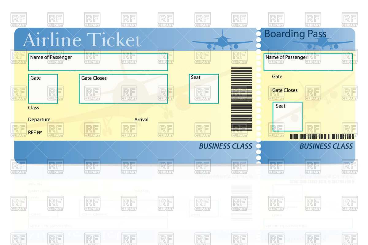 Plane Ticket Template Canva Airline Pdf Sample Psd Word Free Pertaining To Plane Ticket Template Word