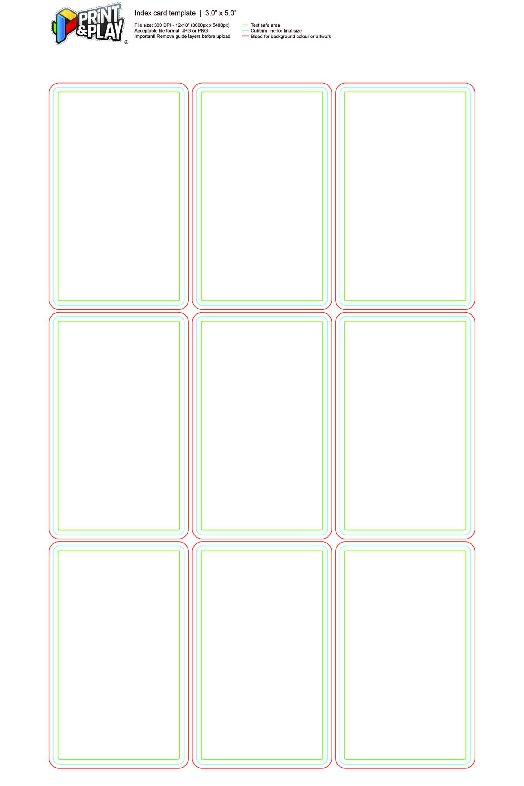 Playing Cards : Formatting & Templates – Print & Play With Blank Playing Card Template