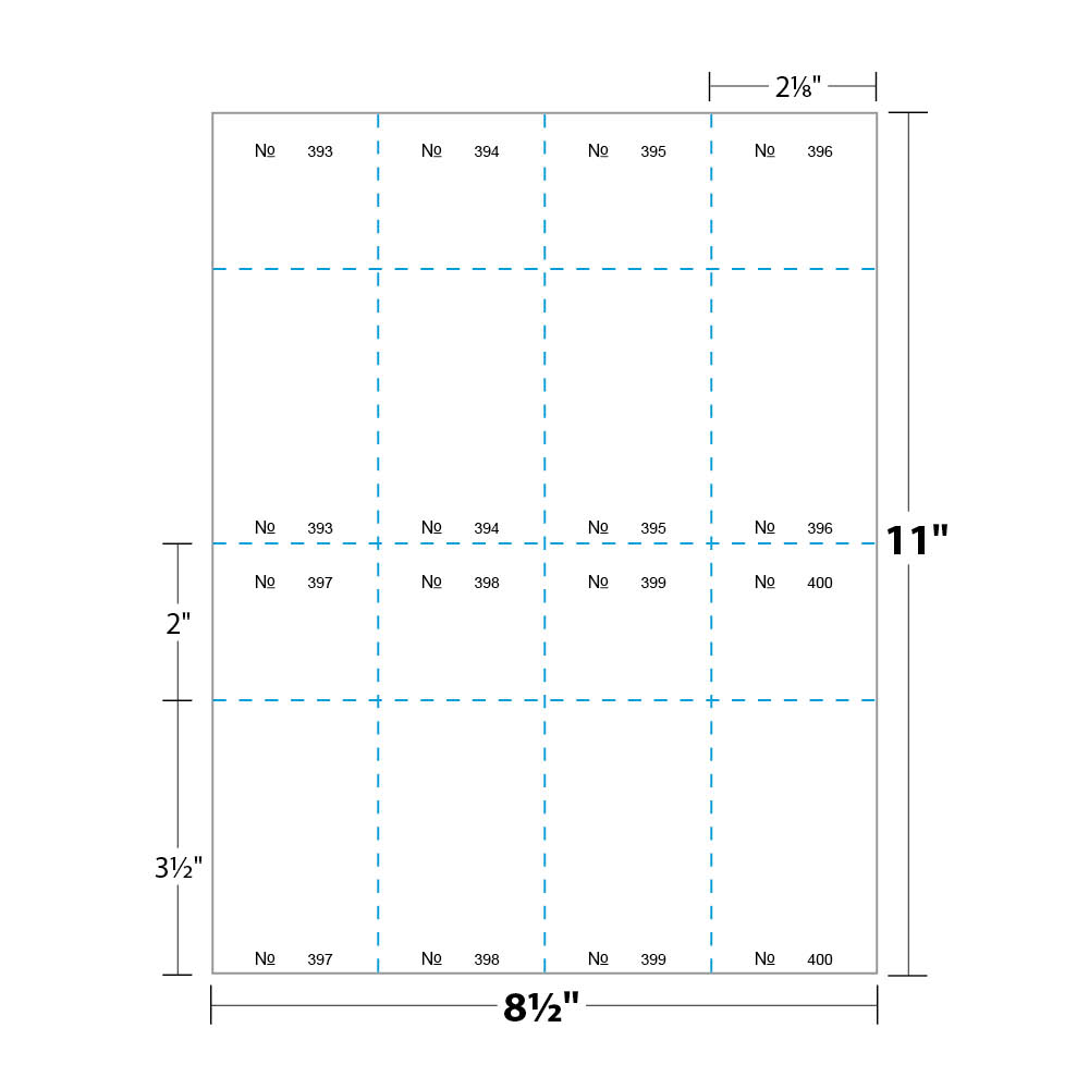 Pm Sku: Lts805B6Wh) – Raffle Tickets, Numbered, White, 2 1/8 Intended For Blanks Usa Templates