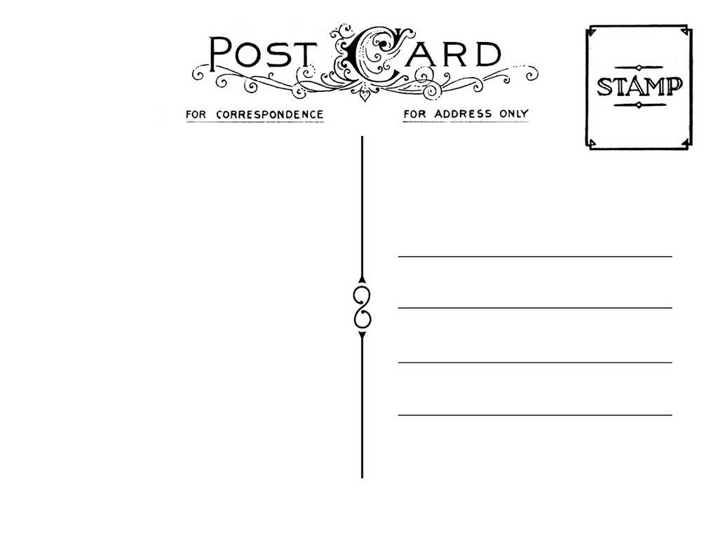 Postcardpedia: Free Printable Postcard Templates Throughout Microsoft Word 4X6 Postcard Template