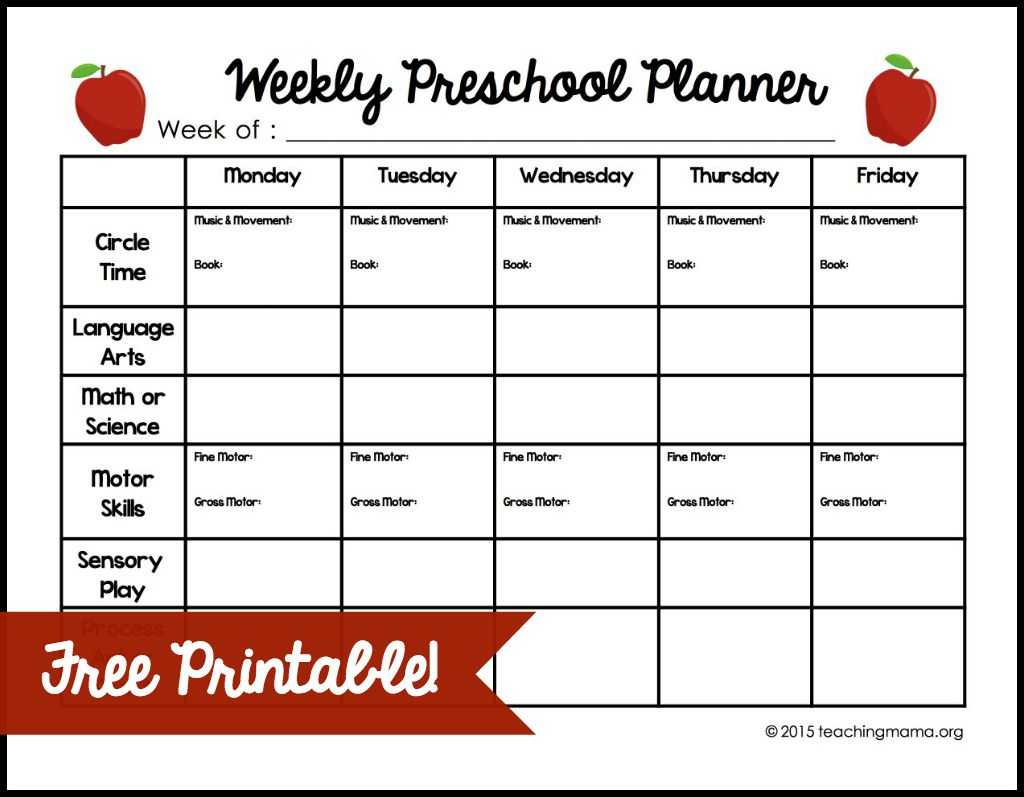 Pre K Lesson Plan Template – Zohre.horizonconsulting.co In Blank Preschool Lesson Plan Template