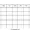 Printable Blank Calendar Intended For Blank Calander Template