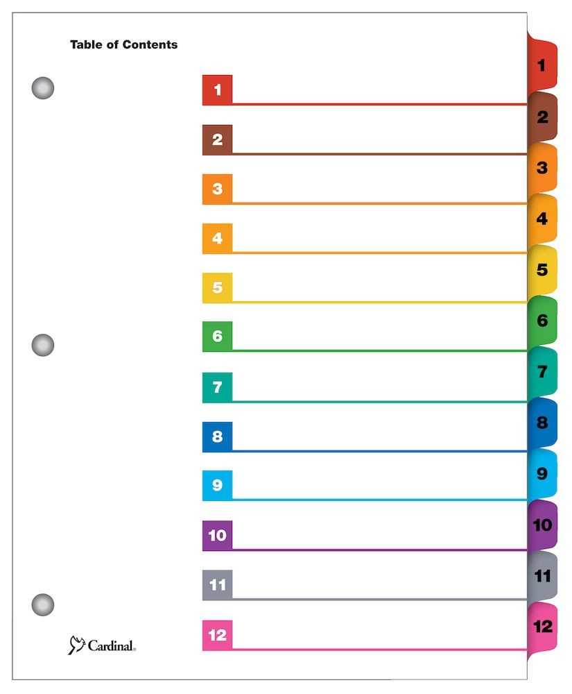 Printable Index Tabs Template – Mahre.horizonconsulting.co Within 8 Tab Divider Template Word