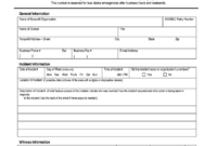 Printable Insurance Incident Report - Fill Online, Printable with Insurance Incident Report Template