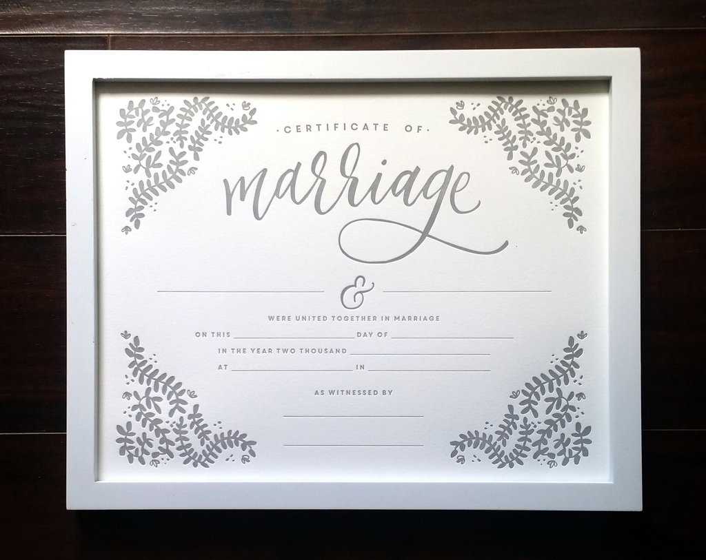 Printable Marriage Certificate – Zohre.horizonconsulting.co Intended For Blank Marriage Certificate Template