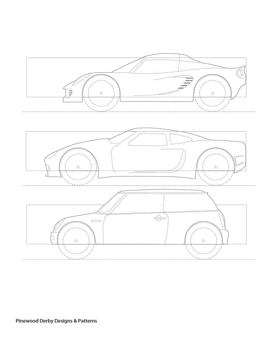 Printable Pinewood Derby Car Templates – Mahre Inside Blank Race Car Templates