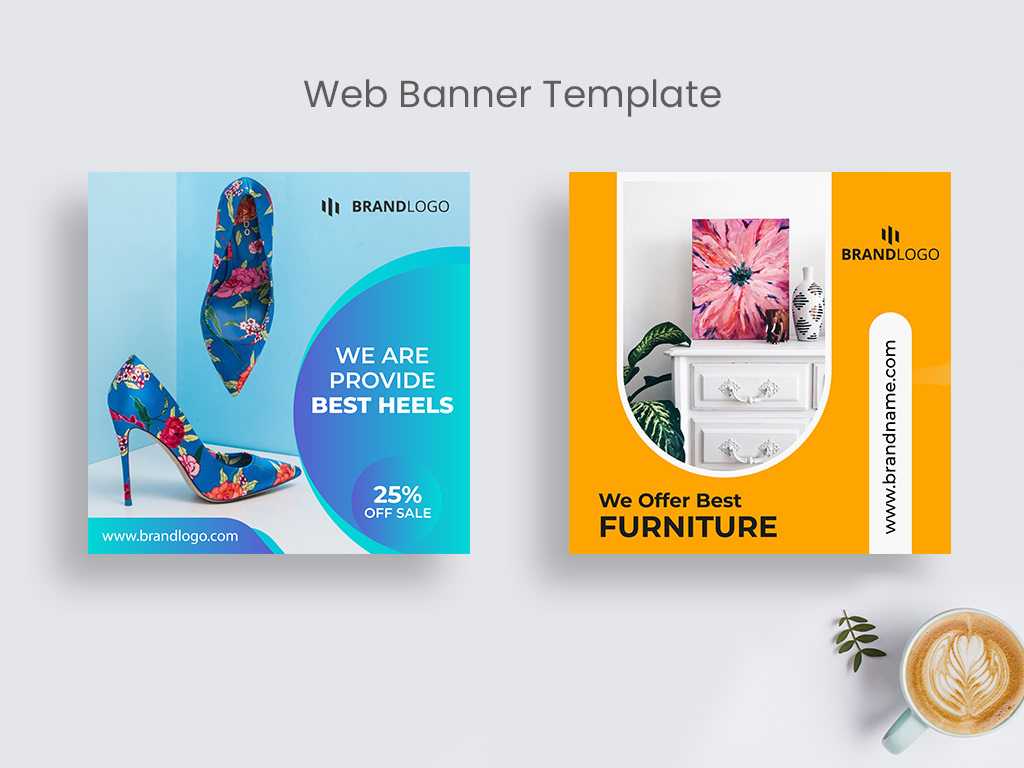 Product Sale Web Banner Template | Social Media Post On Behance Throughout Product Banner Template