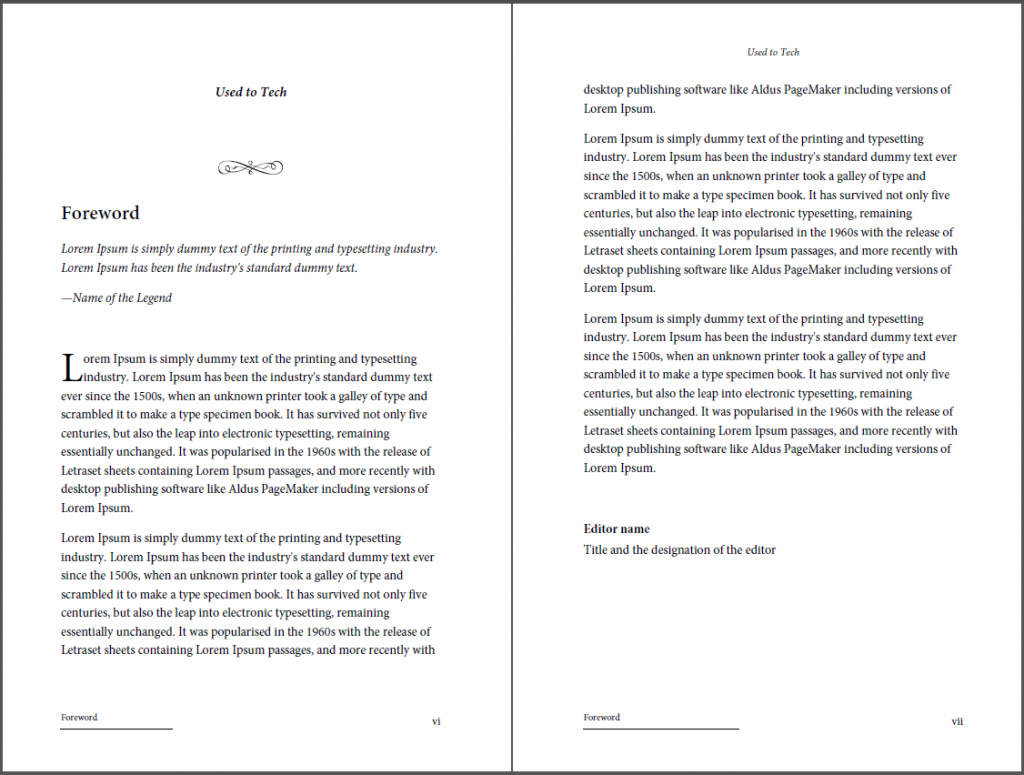 Professional Looking Book Template For Word, Free – Used To Tech In 6X9 Book Template For Word