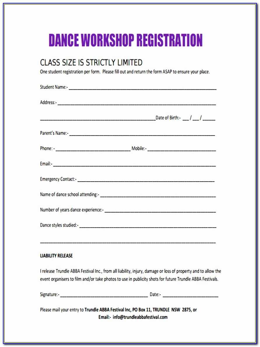 Registration Form Template Free Download Css – Form : Resume With School Registration Form Template Word