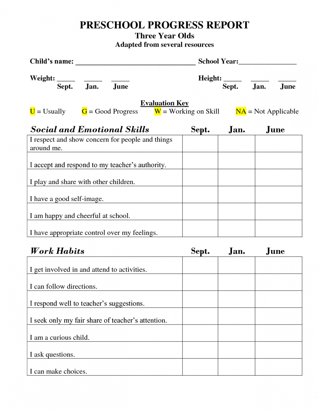 Report Card Template Data Progress Reports Homeschool Excel With Regard To High School Progress Report Template