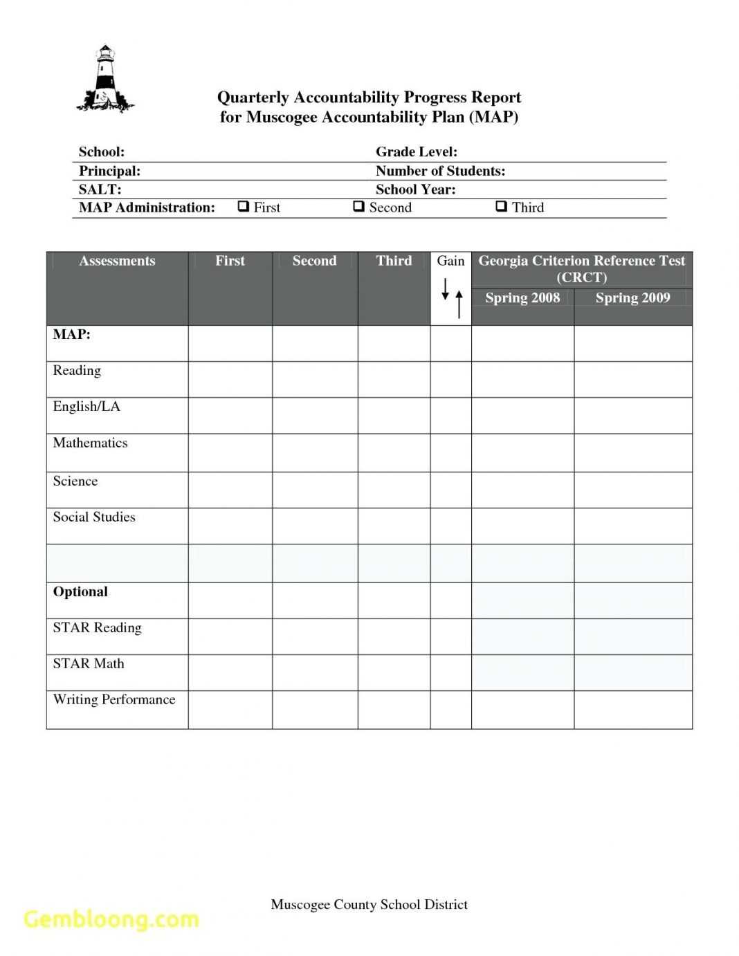 Report Card Template For Senior High School Fake Excel Inside Homeschool Report Card Template Middle School