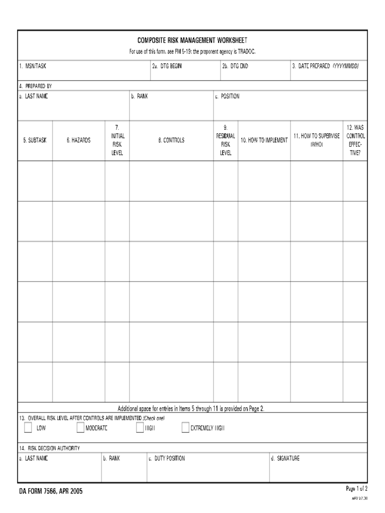 Risk Assessment Form – 21 Free Templates In Pdf, Word, Excel Throughout Blank Evaluation Form Template