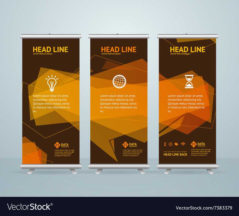 Roll Up Banner Stand Design Template For Pop Up Banner Design Template