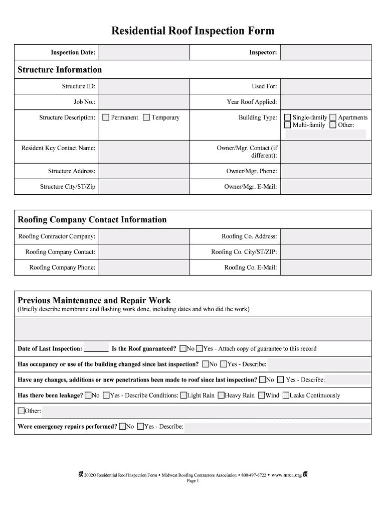 Roof Inspection Report Template - Fill Online, Printable With Roof Inspection Report Template