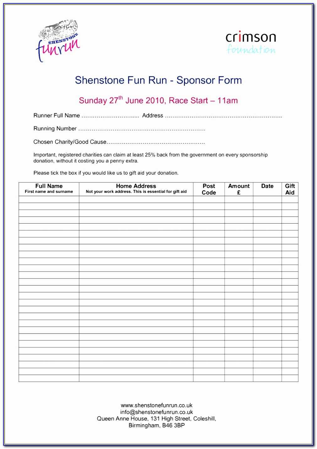 Sample Sponsorship Form Informatics Pharmacist Sample Resume In Blank Sponsorship Form Template