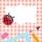 School Blank Banner With Ladybug And Accessories — Stock Regarding Blank Ladybug Template