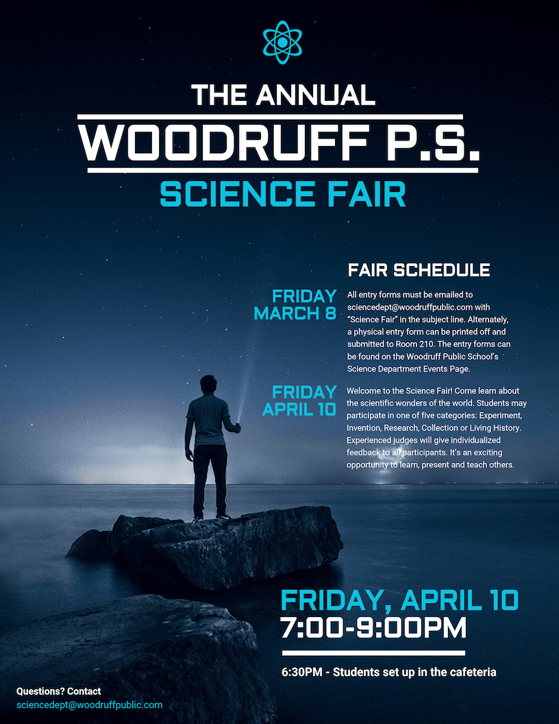 Science Fair Event Poster In Science Fair Banner Template