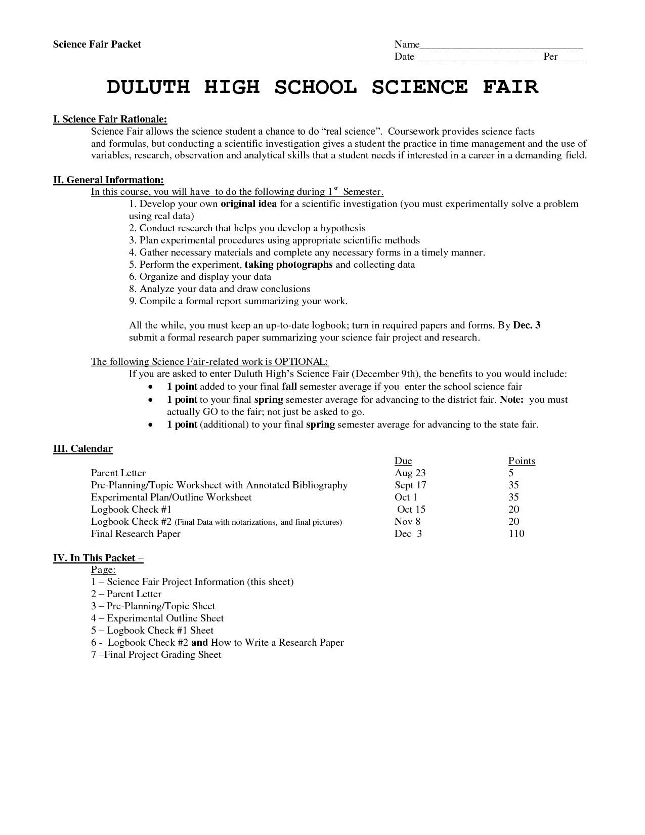 Science Ir Report Example Written Formatting Reports Pertaining To Ir Report Template