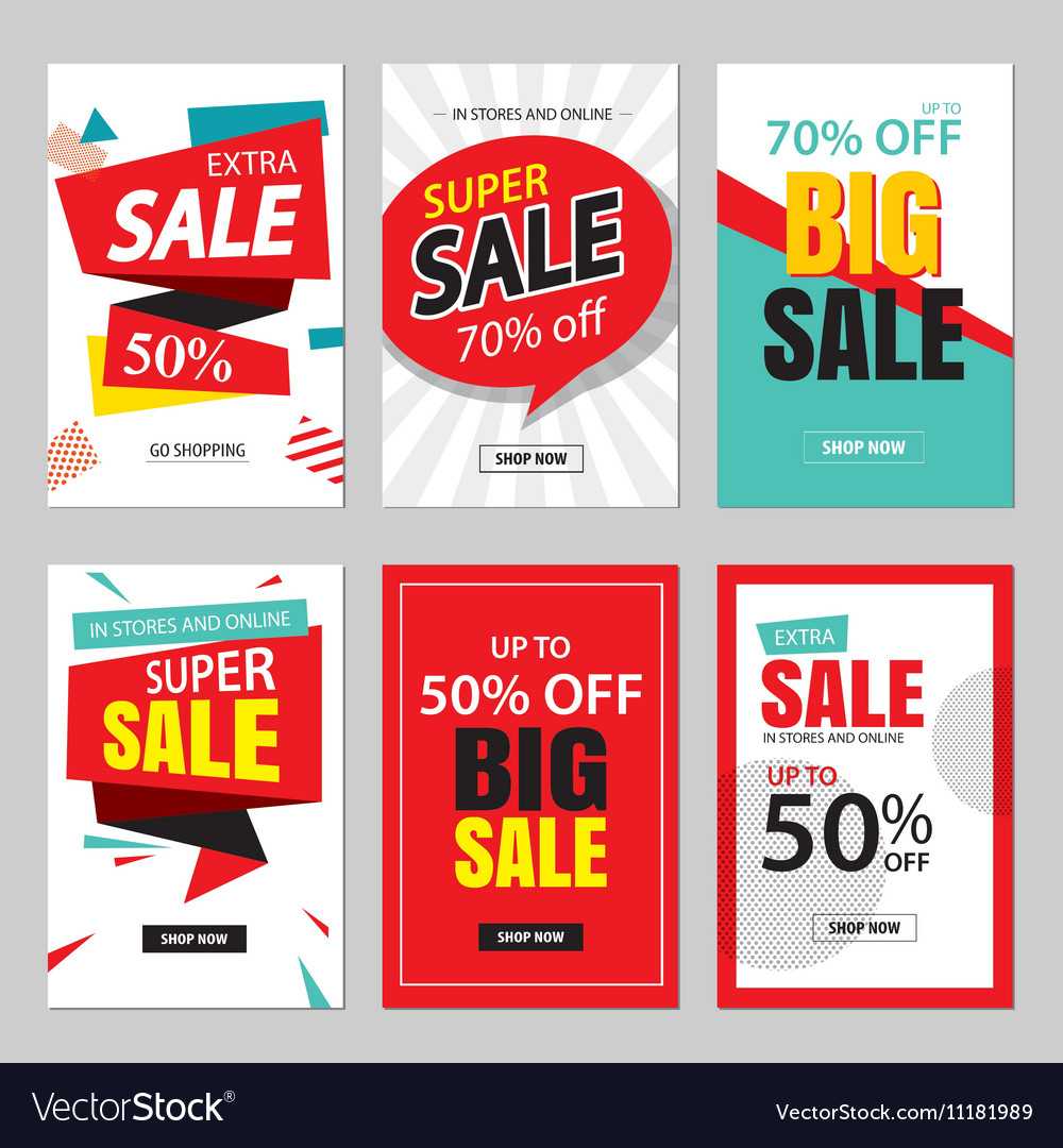Set Of Sale Website Banner Templates In Free Online Banner Templates