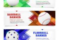 Set Of Sport Banner Templates With Ball And Sample Text for Sports Banner Templates