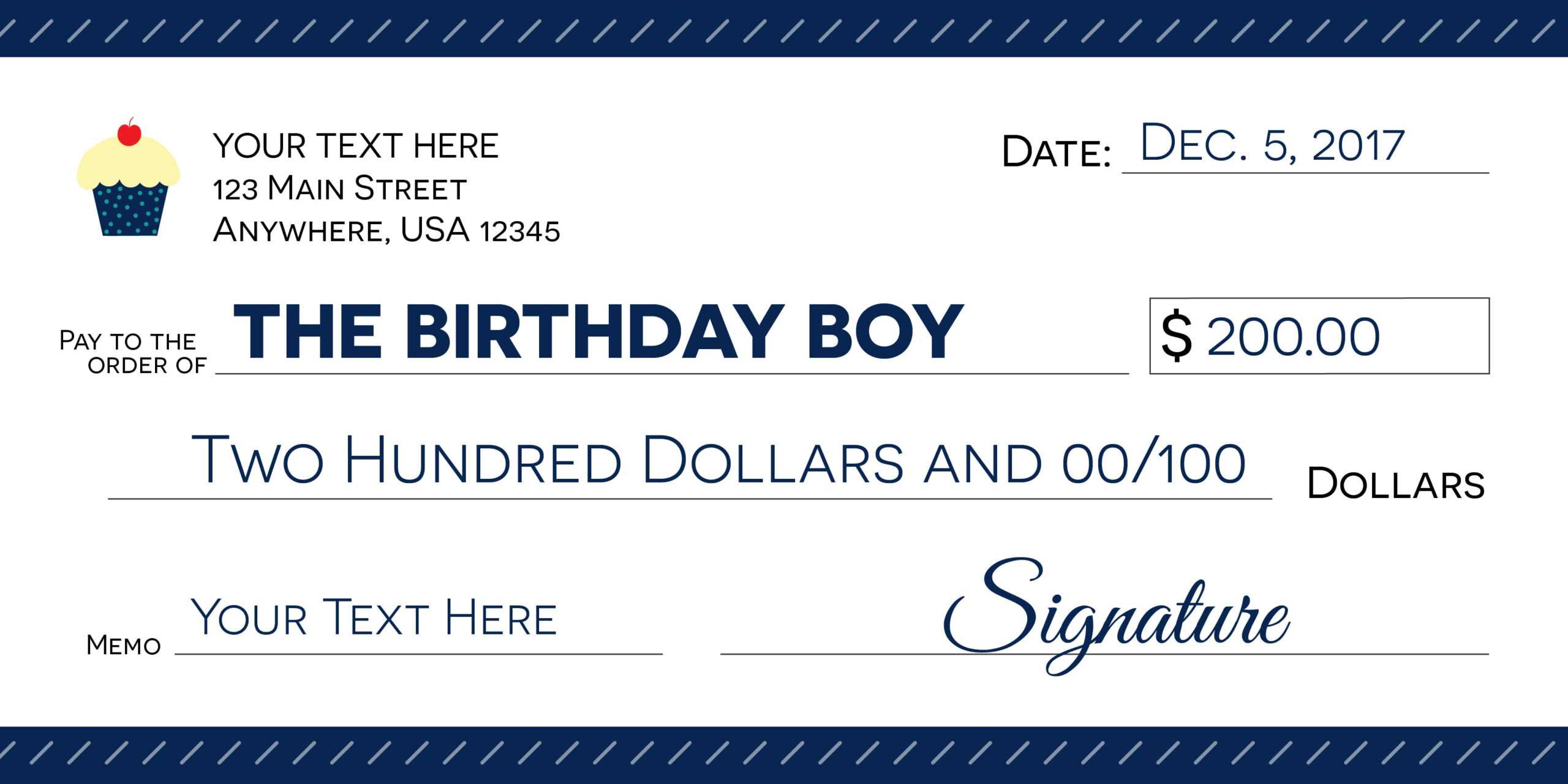 Signage 101 – Giant Check Uses And Templates | Signs Blog Intended For Customizable Blank Check Template