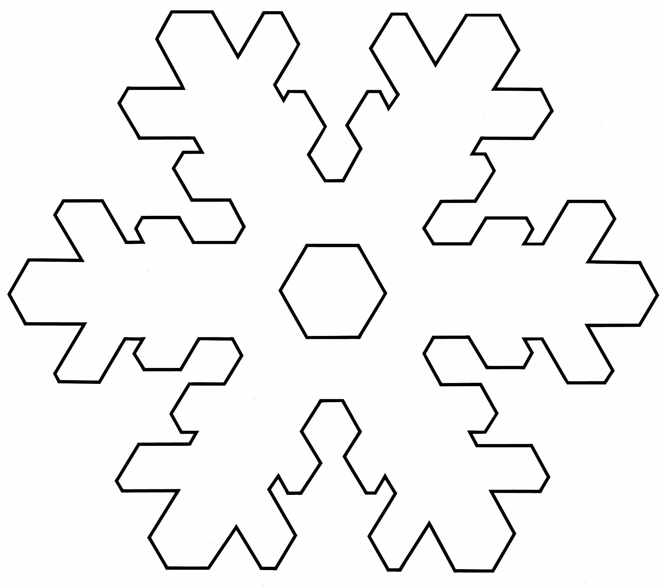 Snowflake Template With 6 Points | Templates And Samples In Blank Snowflake Template