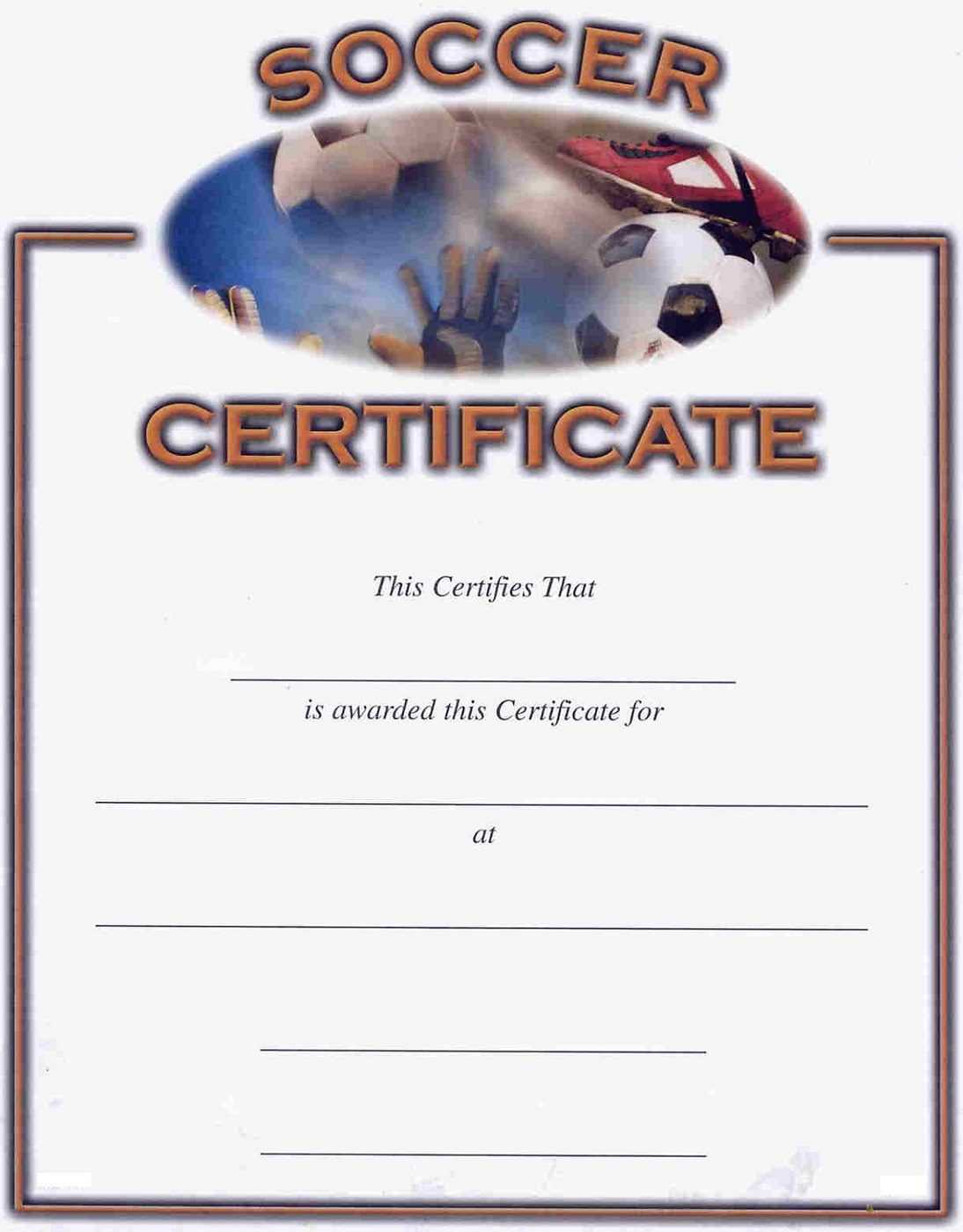 Soccer Award Certificates – Kids Learning Activity Intended For Soccer Certificate Templates For Word