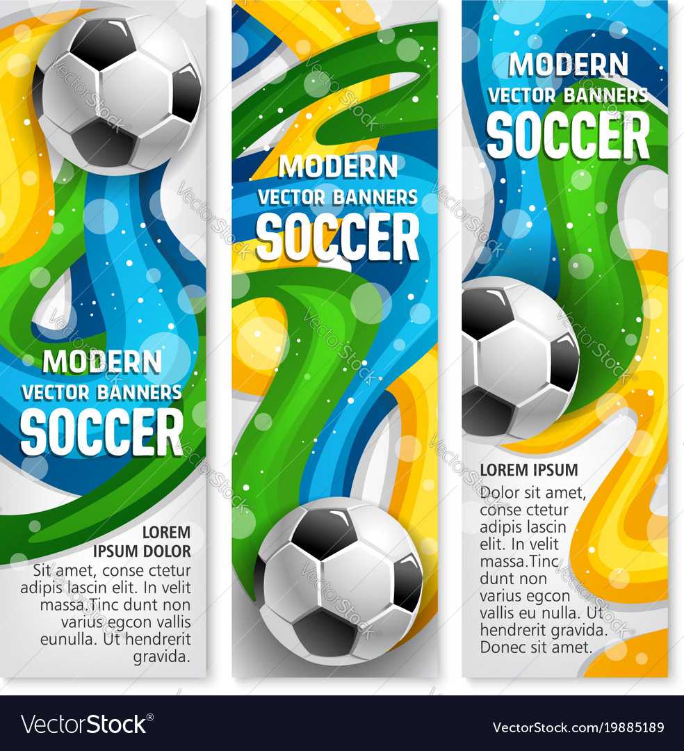 Soccer Ball Banner Of Football Sport Club Template Inside Sports Banner Templates