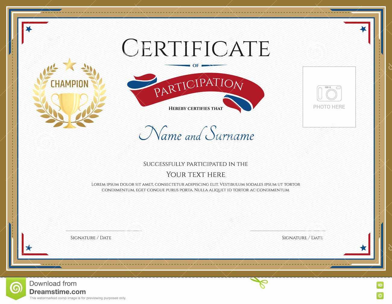 Sports Participation Certificates – Zohre.horizonconsulting.co Within Certificate Of Participation Template Word