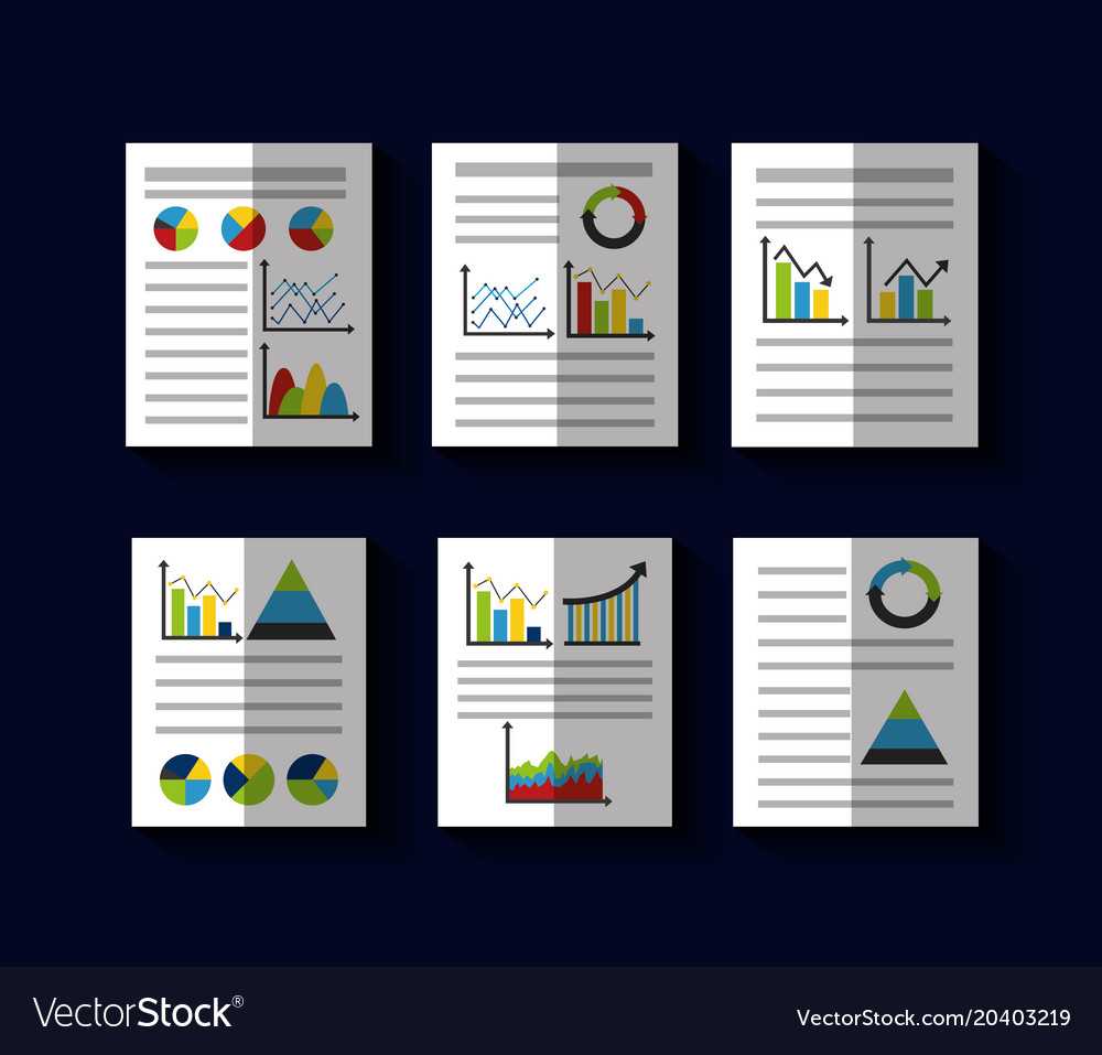 Statistics Data Business Report Template Style With Illustrator Report Templates