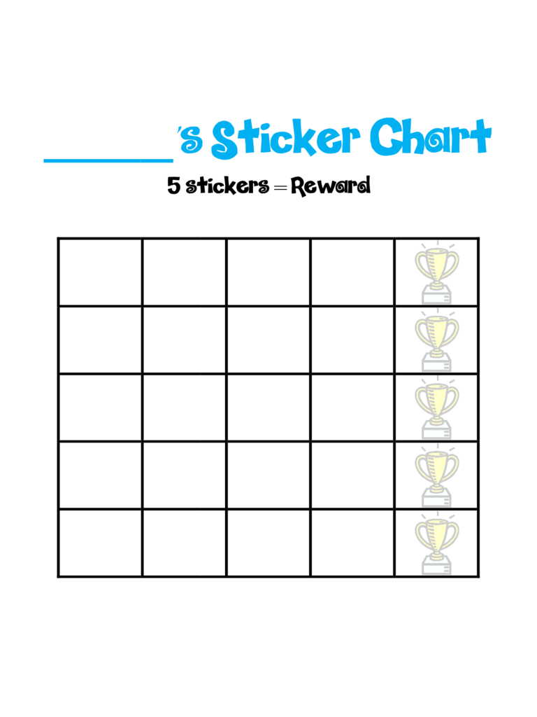 Sticker Charts – 6 Free Templates In Pdf, Word, Excel Download Intended For Reward Chart Template Word