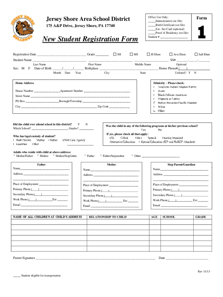 Student Registration Form – 5 Free Templates In Pdf, Word Within School Registration Form Template Word