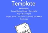 Surveillance Report Template throughout Private Investigator Surveillance Report Template