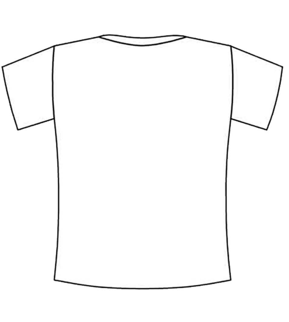 T Shirt Coloring Page – Coloring Home Regarding Blank Tshirt Template Printable