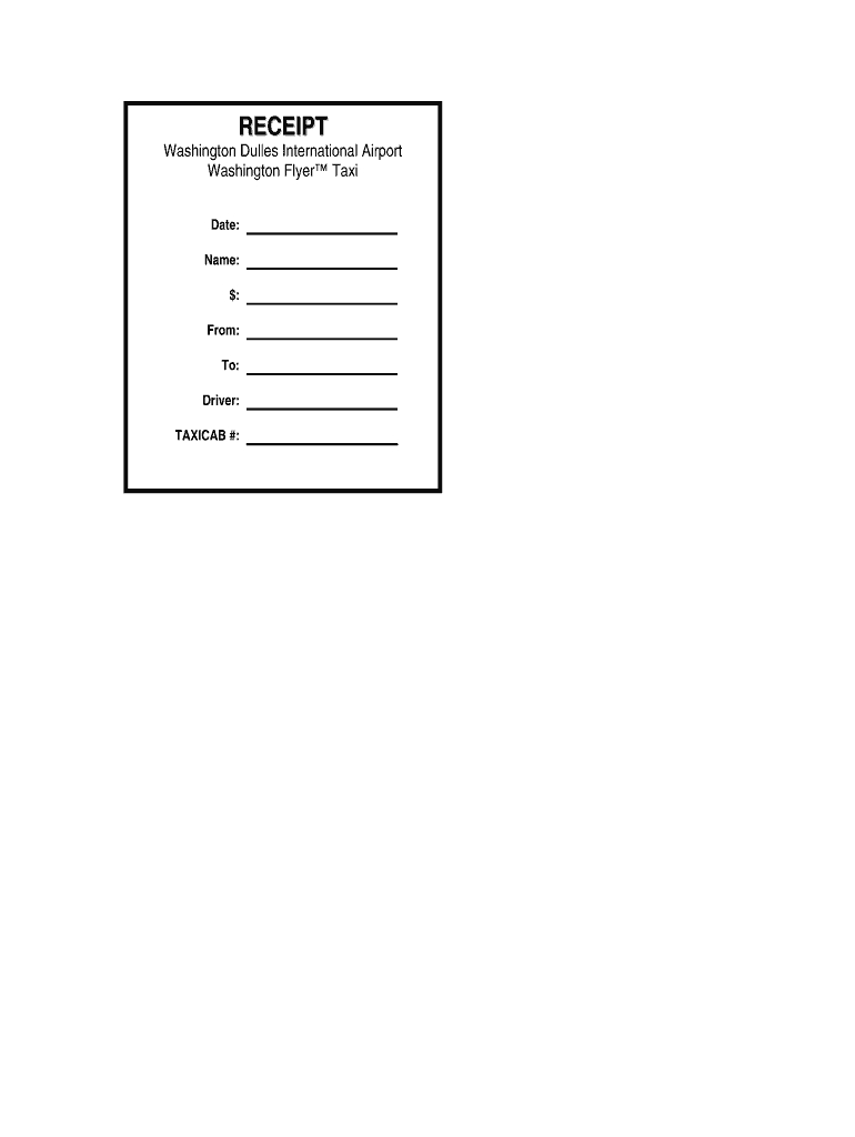 Taxi Receipt Generator – Fill Online, Printable, Fillable Inside Blank Taxi Receipt Template