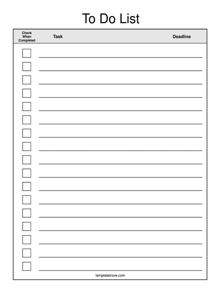 Template Trove – Fill Online, Printable, Fillable, Blank Inside Blank ...