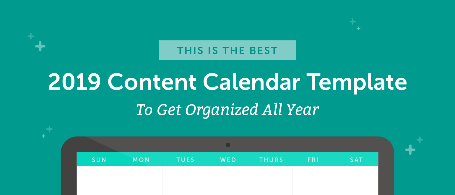 The Best 2020 Content Calendar Template: Get Organized All Year Within Blank Activity Calendar Template