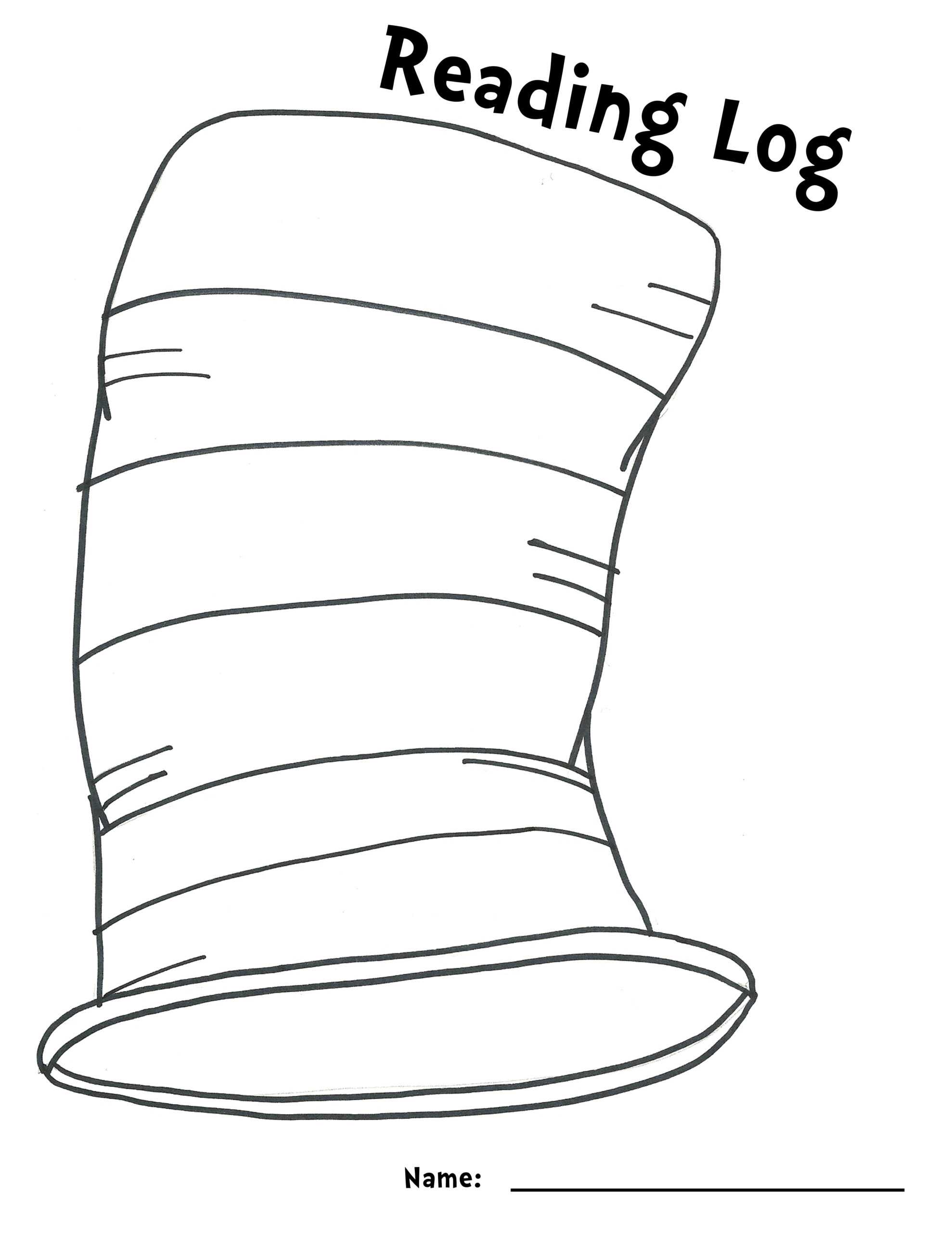 The Best Dr Seuss Hat Printable | Caroline\'s Blog Inside Blank Cat In The Hat Template