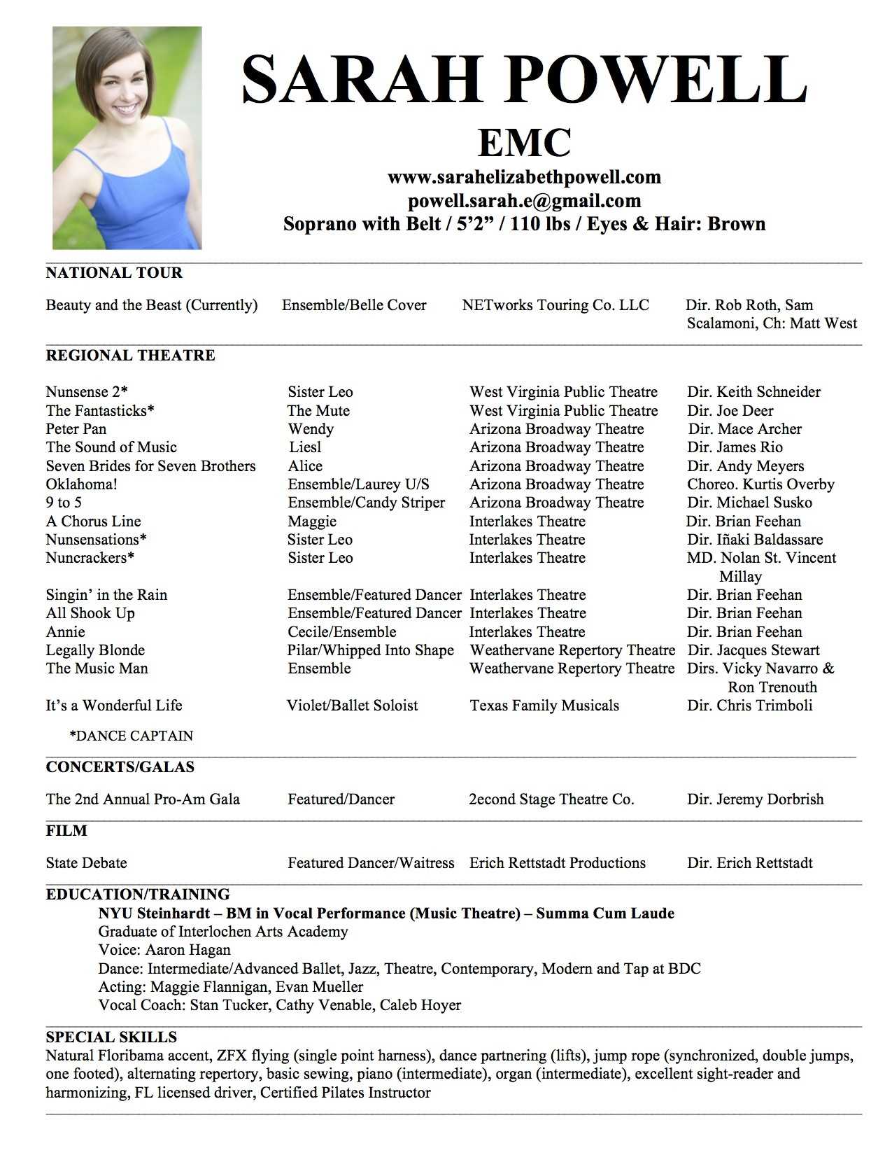 Theatre Resume Format – Mahre.horizonconsulting.co Within Theatrical Resume Template Word