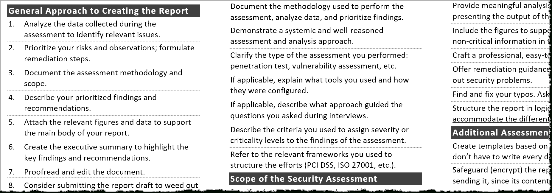 Tips For Creating A Strong Cybersecurity Assessment Report For Pci Dss Gap Analysis Report Template