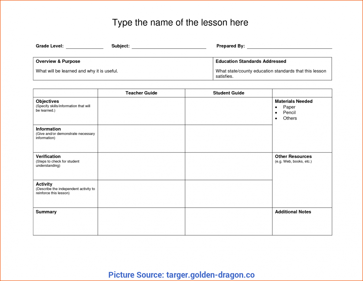 Top Blank Lesson Plan Template Nz Unit Lesson Plans Template Throughout Blank Unit Lesson Plan Template