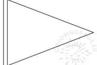 Triangle Flag Banner Template – Coloring Page regarding Triangle Pennant Banner Template