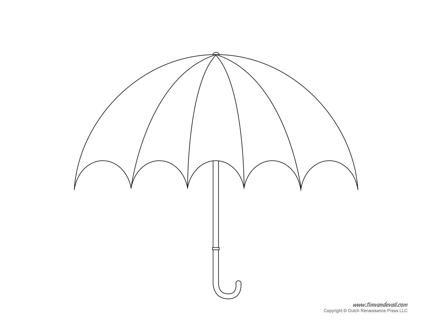 Umbrella Template – Clip Art Library With Regard To Blank Umbrella Template