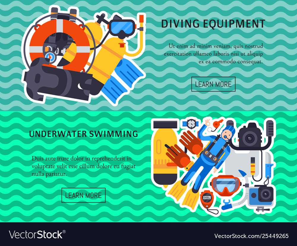 Underwater Diving Sport Banner Poster Templates With Sports Banner Templates