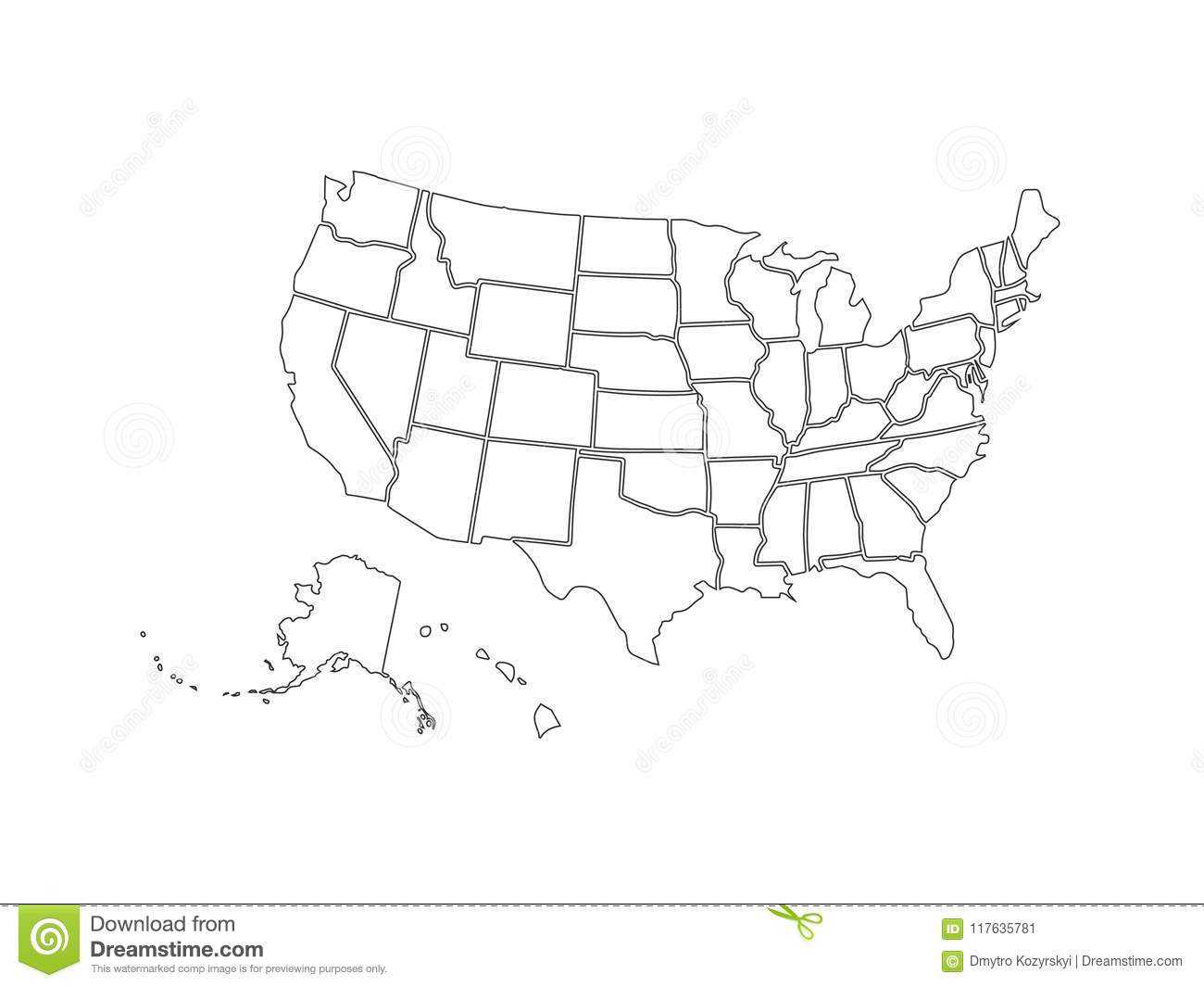 United States Template – Zohre.horizonconsulting.co Intended For Blank Template Of The United States