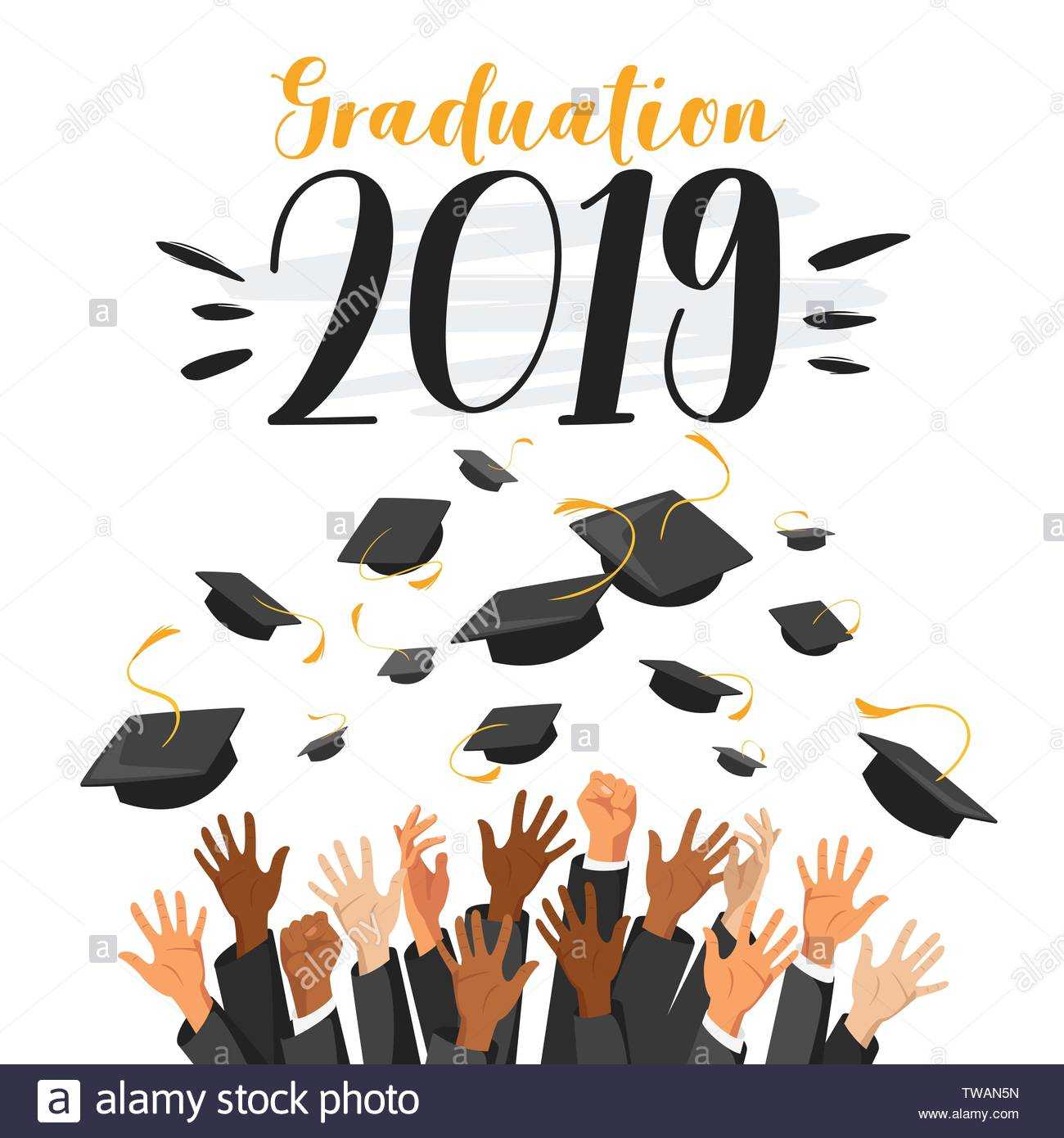 University Graduation Ceremony Flat Vector Web Banner Intended For Graduation Banner Template