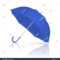 Vector 3D Realistic Render Blue Blank Stock Vector (Royalty In Blank Umbrella Template