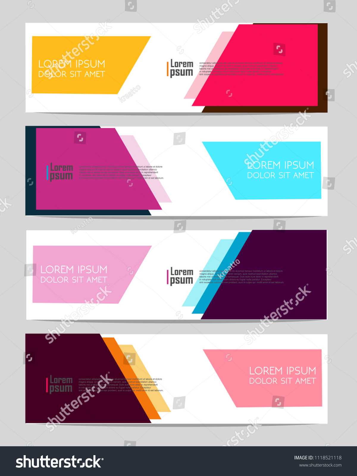 Vector Abstract Design Web Banner Template Stock Vector With Event Banner Template